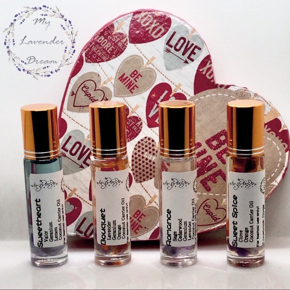 Be Mine Set of 4 Essential Oil Rollers